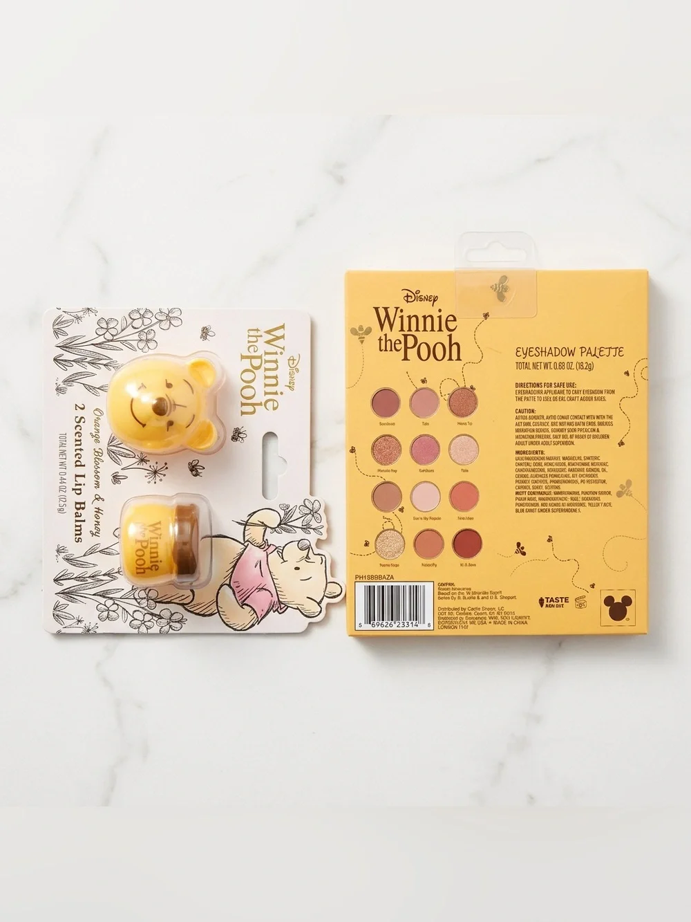 Disney Winnie the Pooh Beauty Set – Eyeshadow Palette & Lip Balm Duo